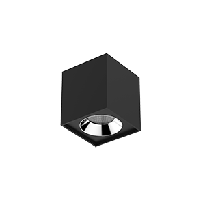 Светодиодный светильник VARTON DL-02 Cube накладной 100х110 мм 12 Вт 4000 K 35° RAL9005 черный муар